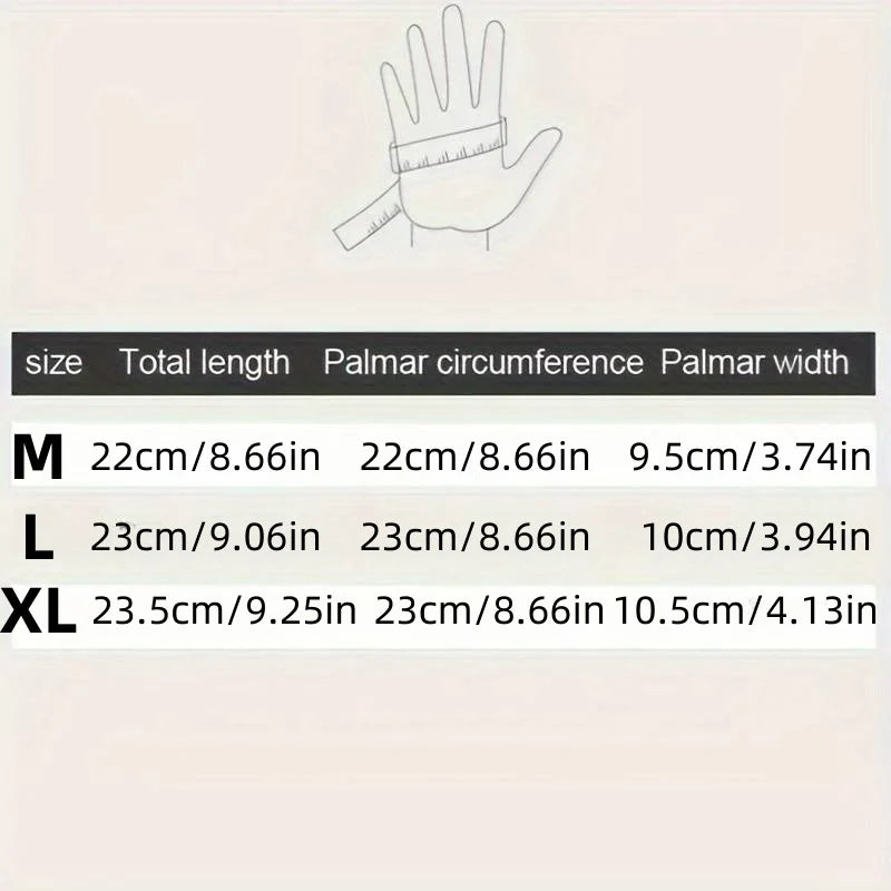 Men's Waterproof and Windproof Winter Gloves for Cold Weather Activities - Touchscreen Compatible with Zipper Closure